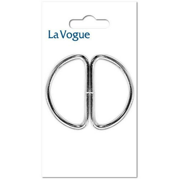 Anneaux en D LaVogue 25mm, - Argent Les anneaux en D LaVogue est une façon idéale pour ajouter de la fonctionnalité et du style aux vêtements et aux sacs à main.