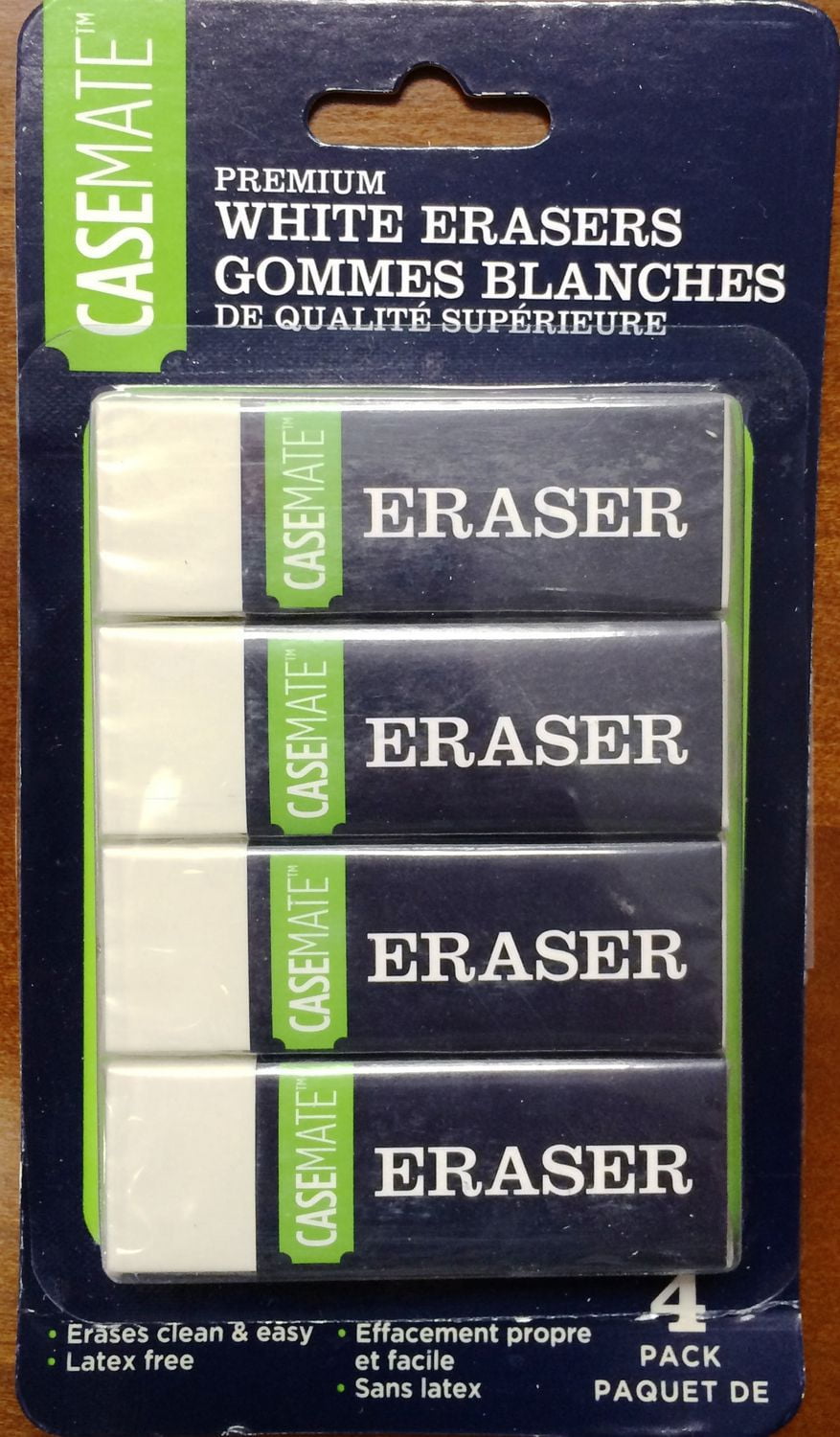 Casemate Premium White Vinyl Erasers, Pack of 4 Walmart Canada