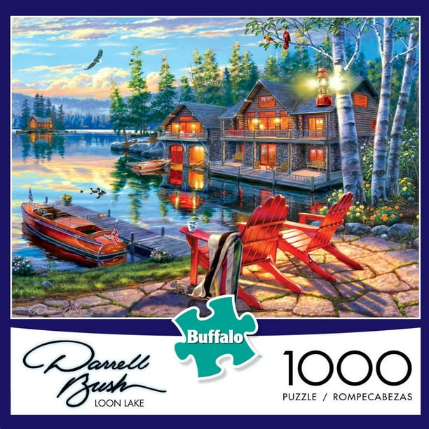 Buffalo Games Darrell Bush Le puzzle Loon Lake en 1000 pièces