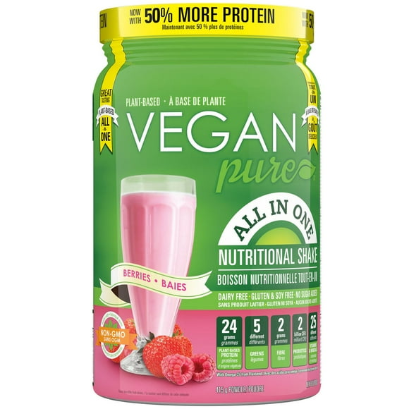 Vegan Pure All in One Protein Nutritional Shake Berry Powder