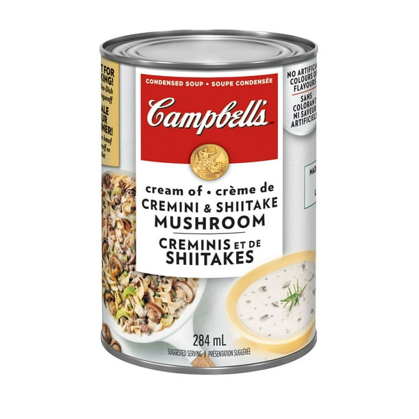 Soupe à la crème de creminis et de shitakes condensée de Campbell's Soupe condensée, 284 ml