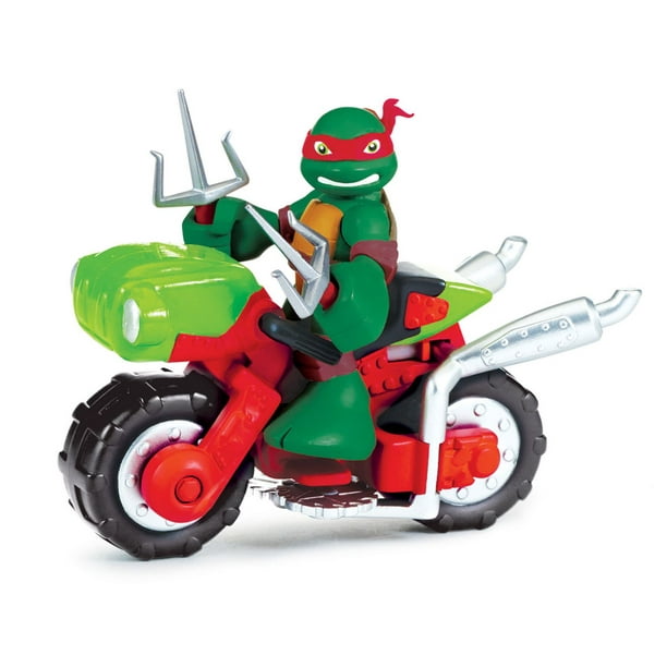 TMNT - 2.5 Inch Action Figure 2pk - Raph with Mini Cycle