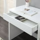 Mainstays Bureau en Bois et Métal, Blanc petit bureau à un tiroir – image 2 sur 7