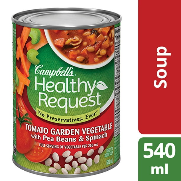 Soupe aux tomates et légumes du jardin Healthy Request de Campbell's 540 ml