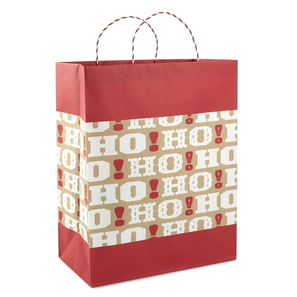 Image Arts – Très grand sac-cadeau de Noël. « Ho Ho Ho ». 16 po.