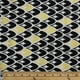 Tissu au mètre en coton Fabric Creations à motif d'écailles noires et dorées – image 1 sur 1