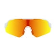 thumbnail image 2 of Athletic Works White and Orange Shield Sunglasses, 2 of 5