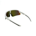 thumbnail image 4 of Athletic Works White and Orange Shield Sunglasses, 4 of 5