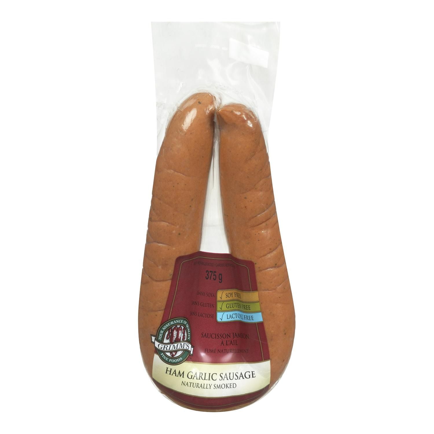 Anneaux de saucisse à l'ail et au jambon de Grimm
