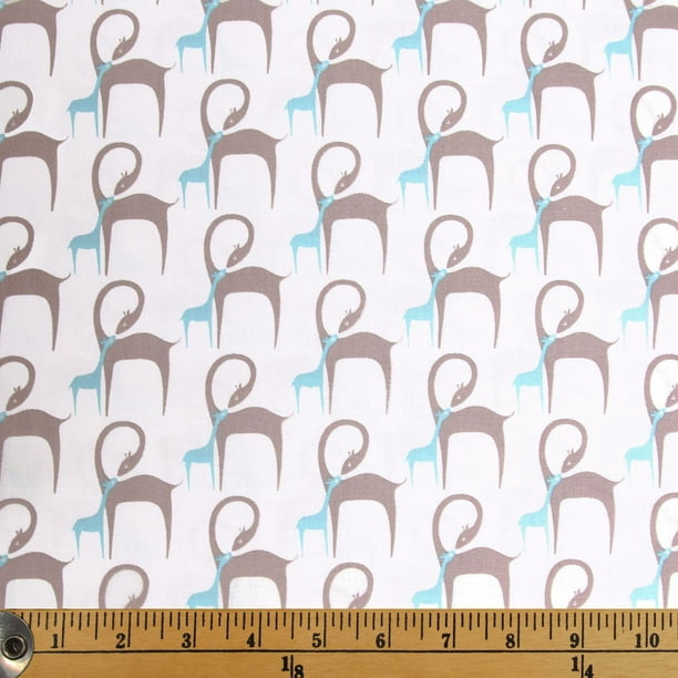 Tissu au mètre en coton Fabric Creations à motif de girafes