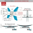 thumbnail image 3 of Barkan Curved / Flat Panel Dual Arm Full Motion TV Wall Mount, 3 of 4