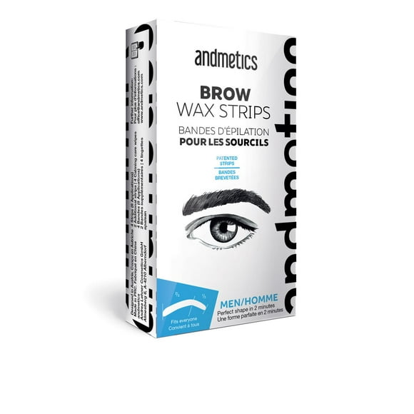 Andmetics Depilatory Strips for MEN Brow
