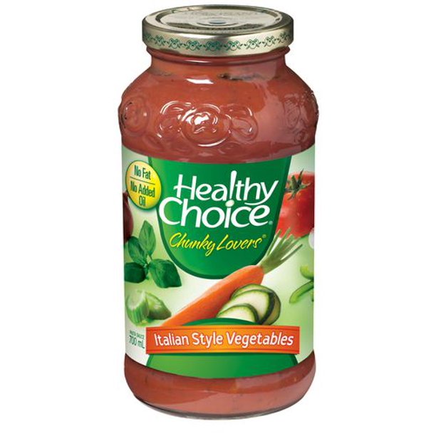 Sauces pour pâtes Healthy Choice® Extra Consistant Légumes de style italien Sauces pour pâtes Légumes de style italien