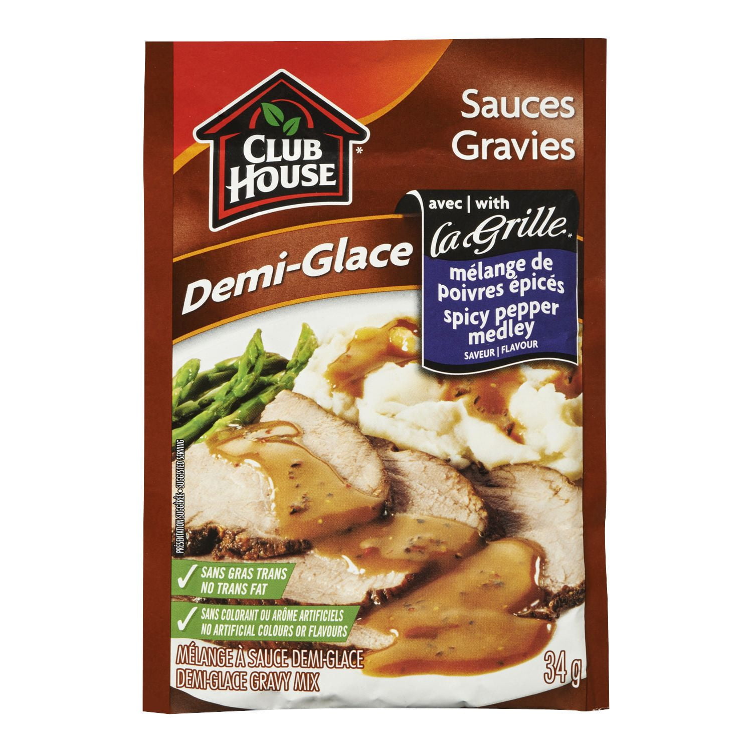DemiGlace Gravy Mix with Club House La Grille Spicy Pepper Medley