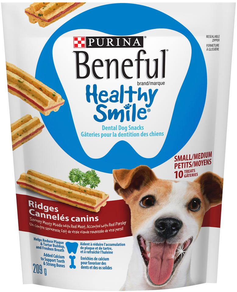 Purina Beneful Healthy Smile Ridges Dental Dog Treats Walmart