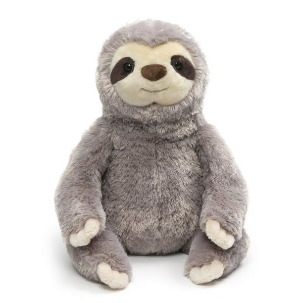 G by GUND Sloth Plush Stuffed Animal Gray and White 13”