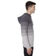 thumbnail image 2 of Dark Black Men's Long-Sleeve Hooded Pull-On Sweater, 2 of 6