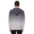 thumbnail image 3 of Dark Black Men's Long-Sleeve Hooded Pull-On Sweater, 3 of 6