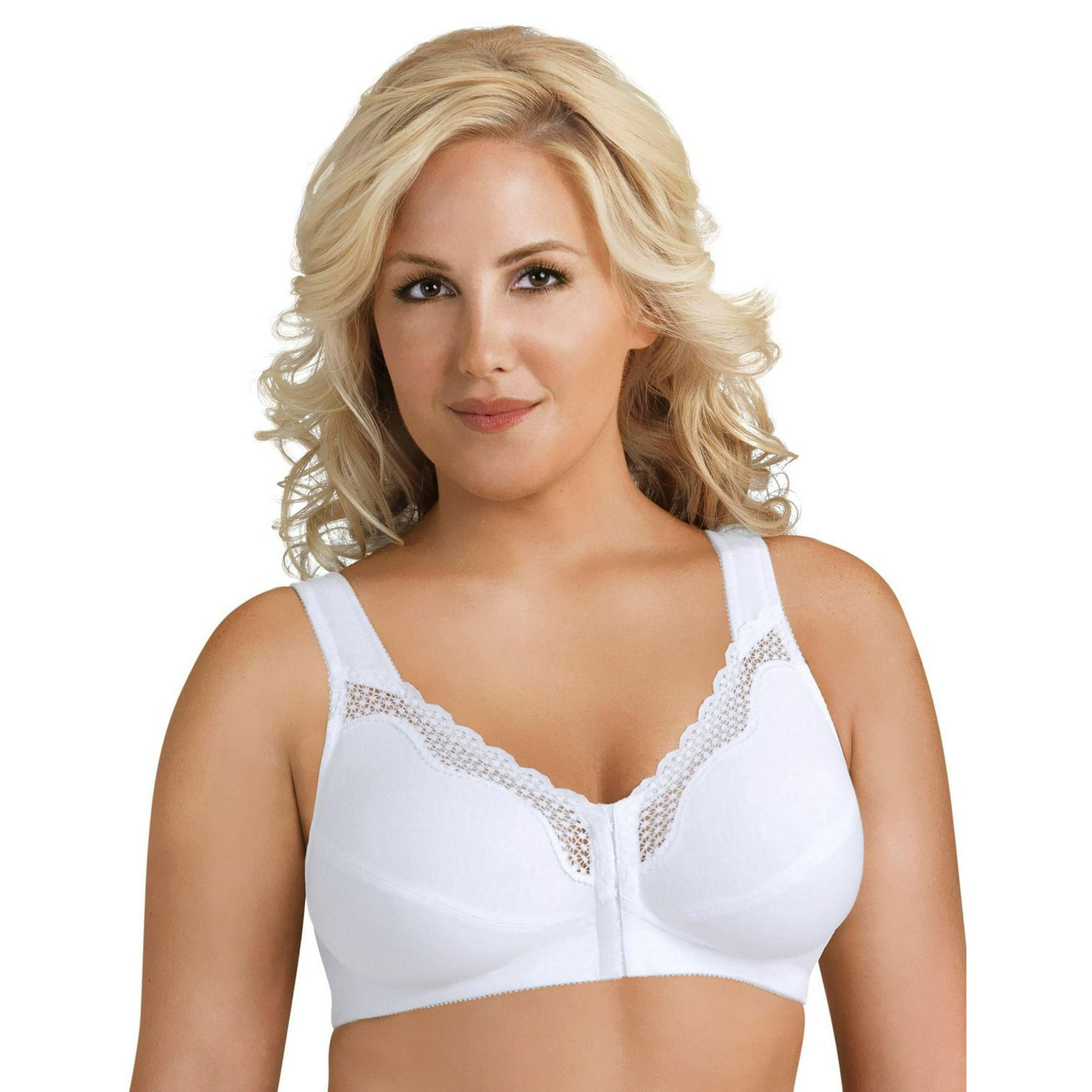 Exquisite Form Fully Women's Front Close Cotton Posture Bra #5100531,  Damask Neutral, 36C : : Clothing, Shoes & Accessories