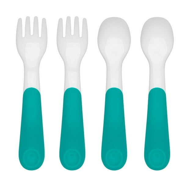 PLASTIC FORKS & SPOONS - TURQUOISE - 2 PACK - Walmart.ca