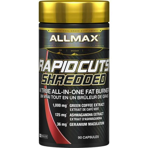 Allmax Rapidcuts Shredded Fat Burner Capsules, 90 capsules Walmart.ca