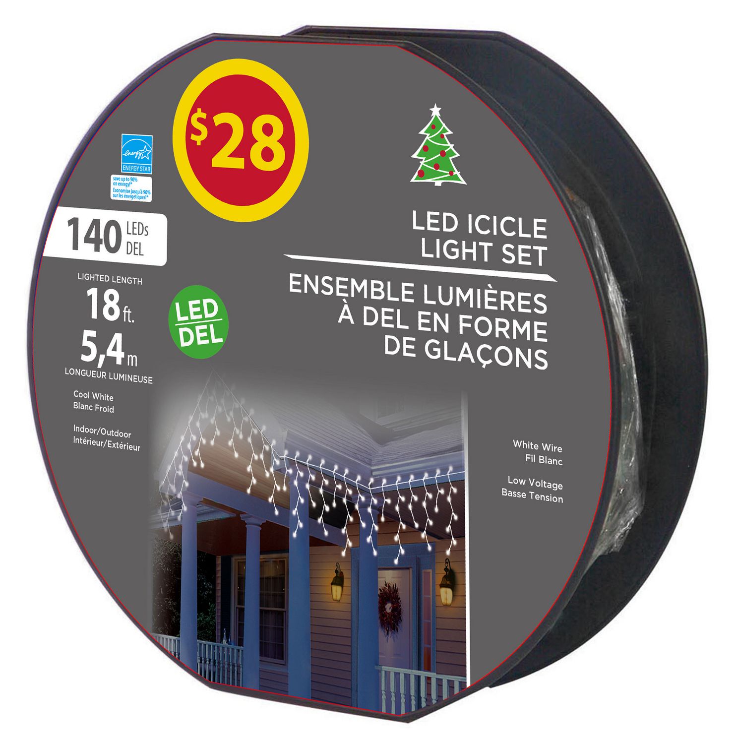 140 LED Icicle Light Set Walmart Canada