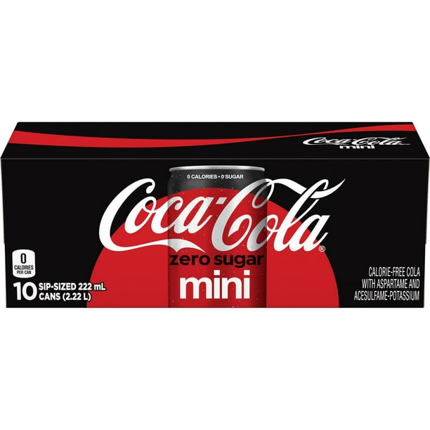 Coca-Cola 222mL Mini-Cans, 10 Pack 