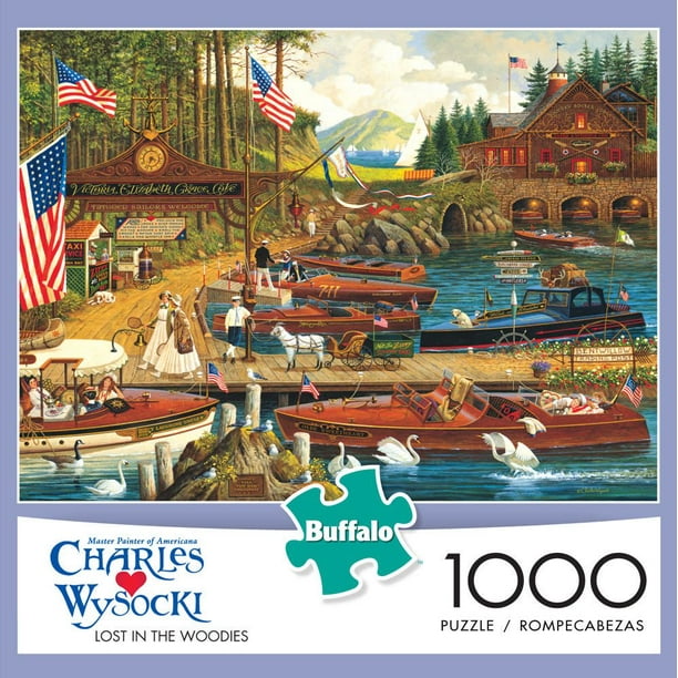 Casse-tête 1000 Piece - Charles Wysocki - Lost in the Woodies - Jigsaw de Buffalo Games