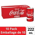 thumbnail image 1 of Coca-Cola, emballage de 10 mini-canettes de 222 mL, 1 of 9