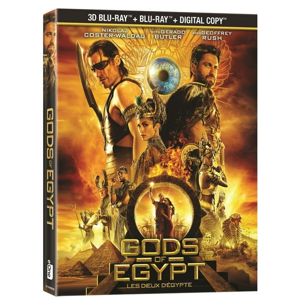 Film Gods of Egypt, Blu-ray 3D, Blu-ray et copie numérique