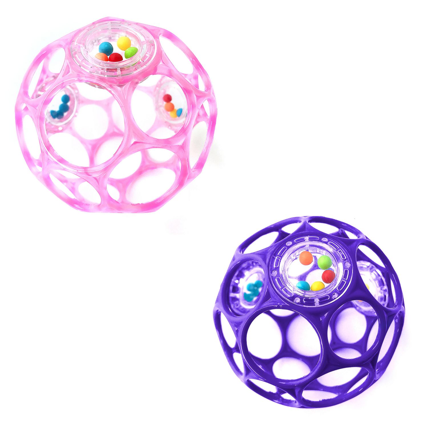 Pink Oball Rattle 10 cm 