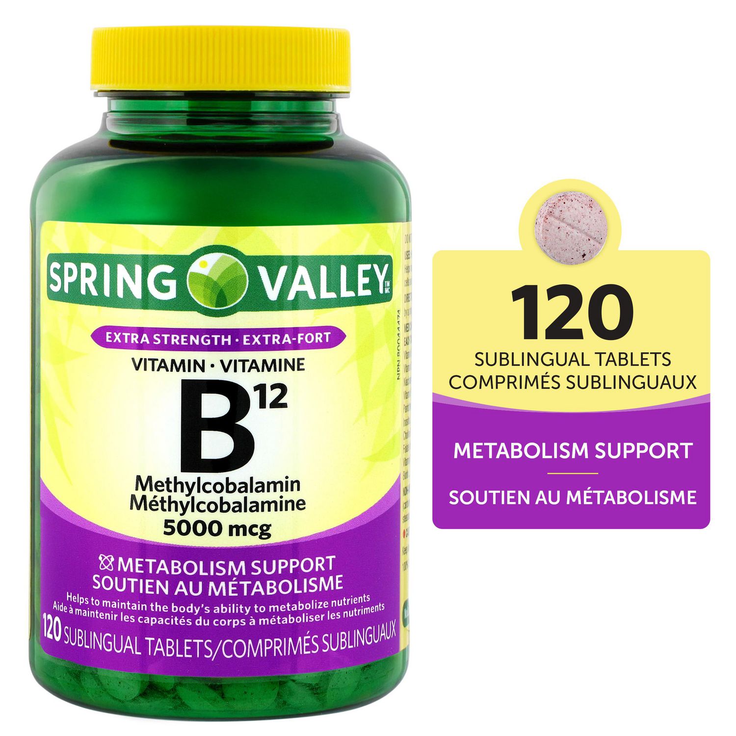 Spring Valley Vitamin B12  Methylcobalamin 5000mcg