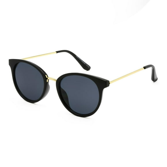 Time & Tru Ladies Black Round Sunglasses