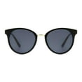 thumbnail image 2 of Time & Tru Ladies Black Round Sunglasses, 2 of 3