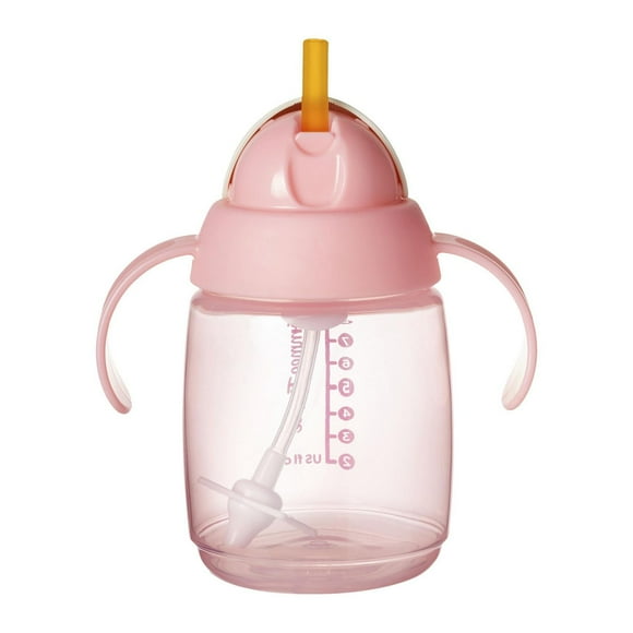 Tasse à paille Tommee Tippee Starter, 8 oz, 6 mois et plus, Rose, 1 piece TT 1X STARTER STRAW 8OZ PINK