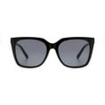 thumbnail image 2 of Time & Tru Women's Black Square Sunglasses, 2 of 5