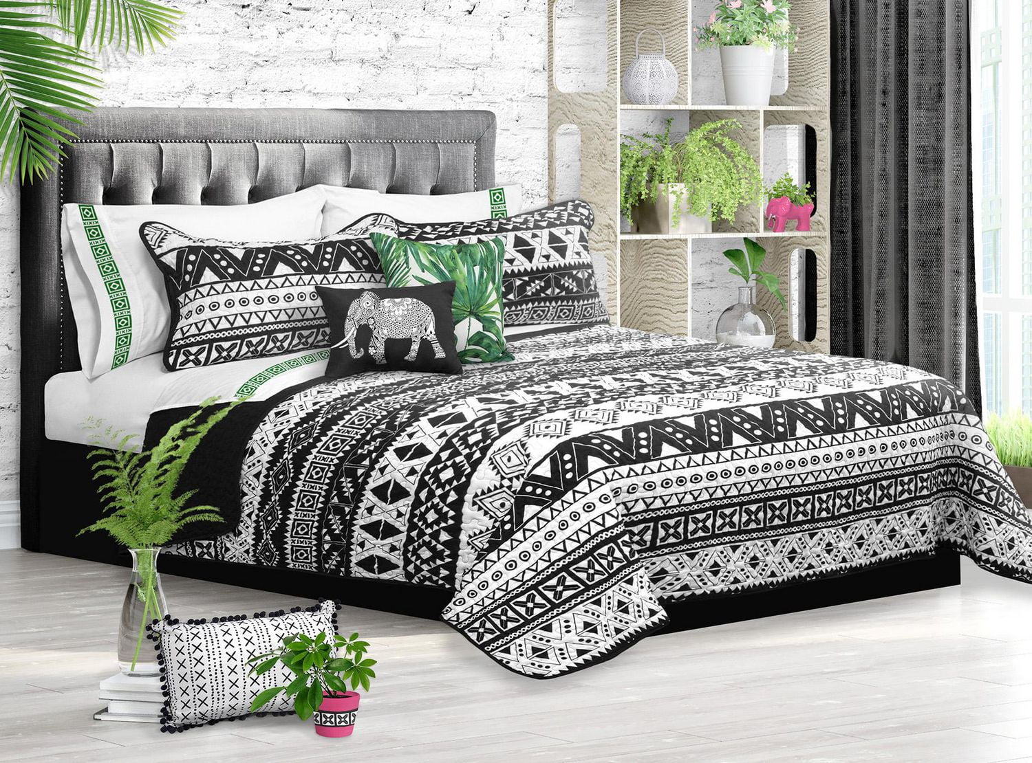 Safdie & Co. Home Deluxe Collection Multi Color 100 Polyester Quilt