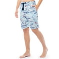 thumbnail image 2 of IZOD Men's Printed Cotton Sleep Shorts, Blue Seaside, 2 of 8
