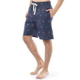 thumbnail image 2 of IZOD Men's Printed Cotton Sleep Shorts, Blue Anchors Away, 2 of 7
