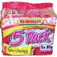 thumbnail image 1 of Mr. Noodles Spicy Chicken Flat 5-pack, 1 of 1