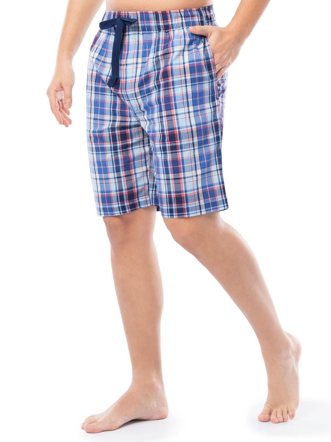 IZOD Men's Lightweight Relaxed Fit Sleep Shorts Cobolt Blue