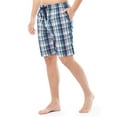 thumbnail image 2 of Men's Lightweight Relaxed Fit Sleep Shorts, Medieval Blue, 2 of 7