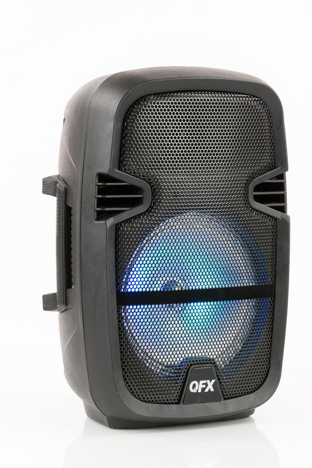 QFX 8 PORTABLE PARTY SPEAKER WIRELESS MICROPHONE STAND