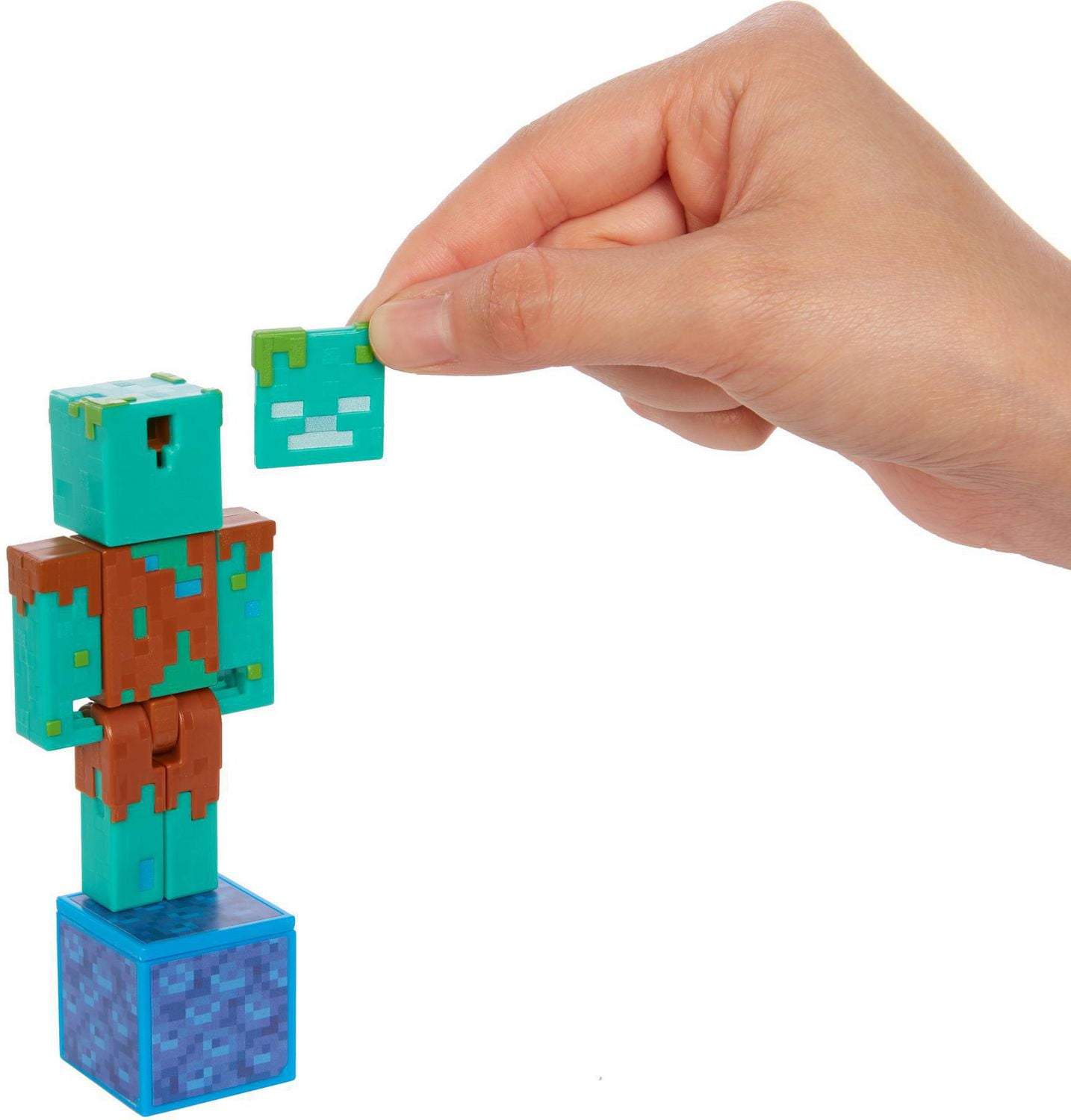 Minecraft Comic Maker Drowned Action Figure Walmart