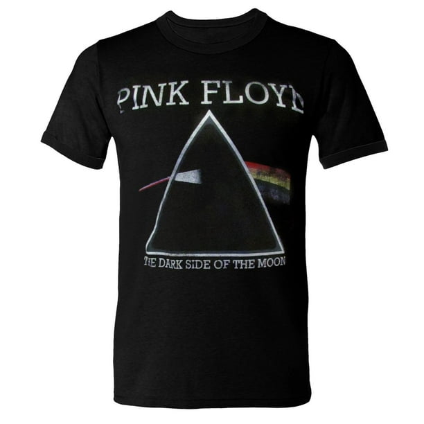 T-shirt sous licence à manches courtes à éraflures « Pink Floyd Dark Side of the Moon » pour hommes