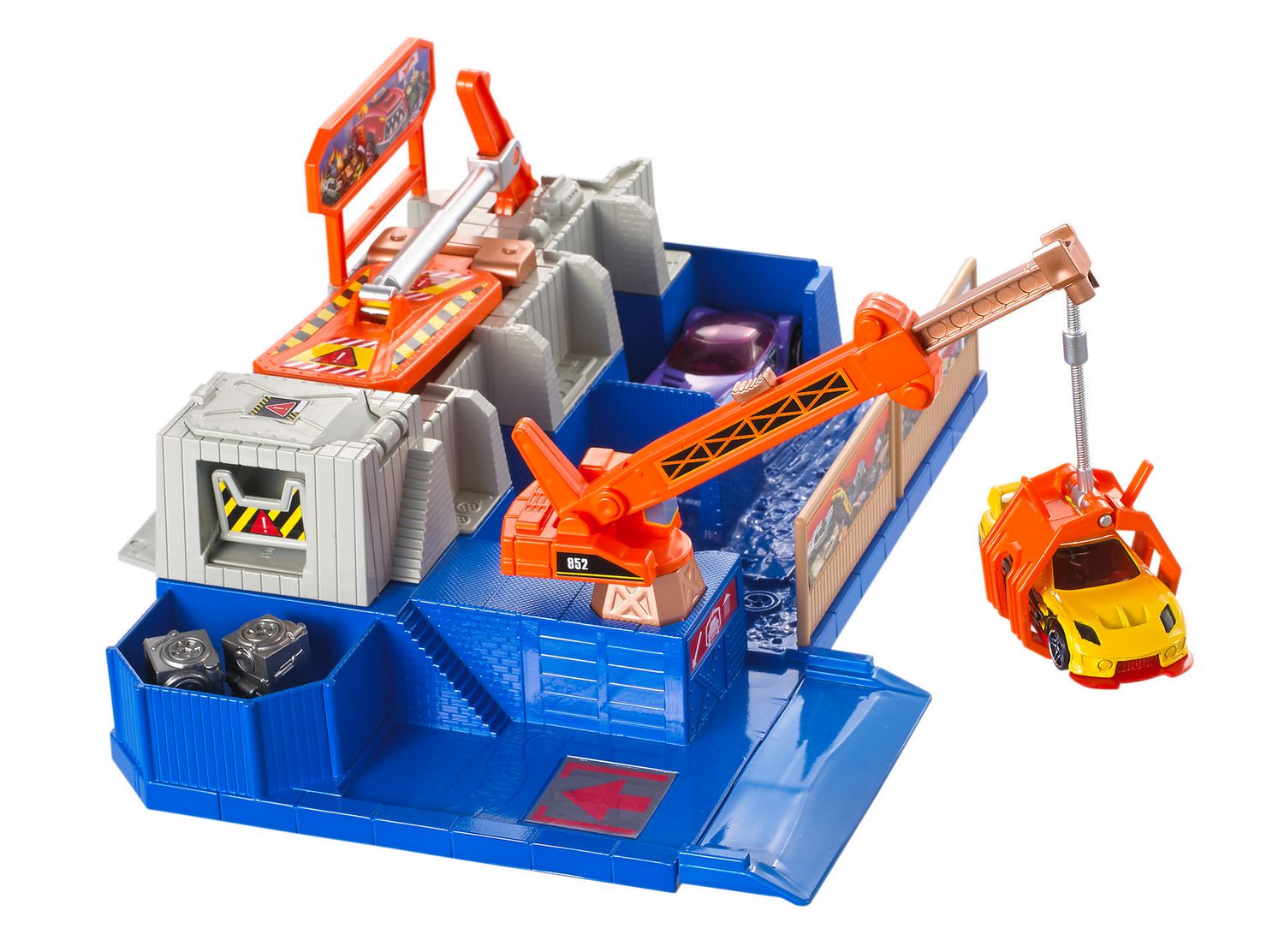 hot wheels car crusher playset