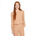 thumbnail image 1 of No Boundaries Women's Waffle Knit Tee, 1 of 6