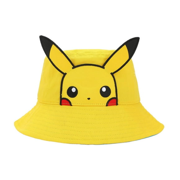 Pikachu Character Bucket Hat, Yellow Pikachu Bucket Hat