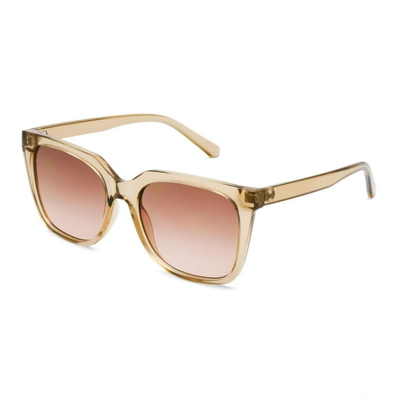 Time & Tru Women's Polarized Square Sunglasses