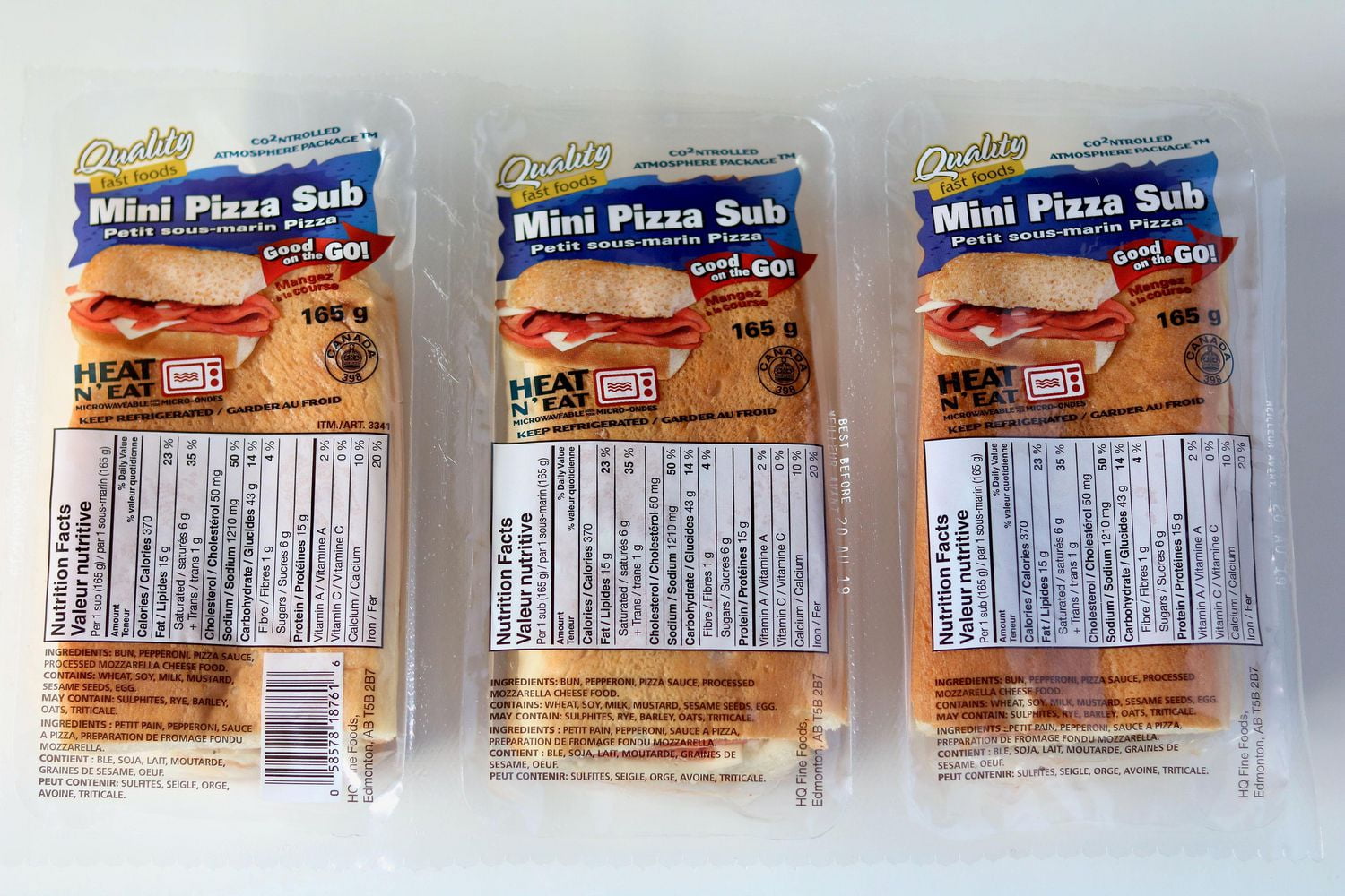Quality Trois Pack Petit Sous-Marin Pizza